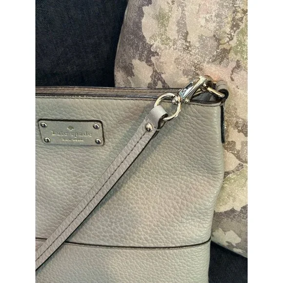 Kate Spade New York Leather Crossbody Bag With Polka Dot Lining - Picture 6 of 6